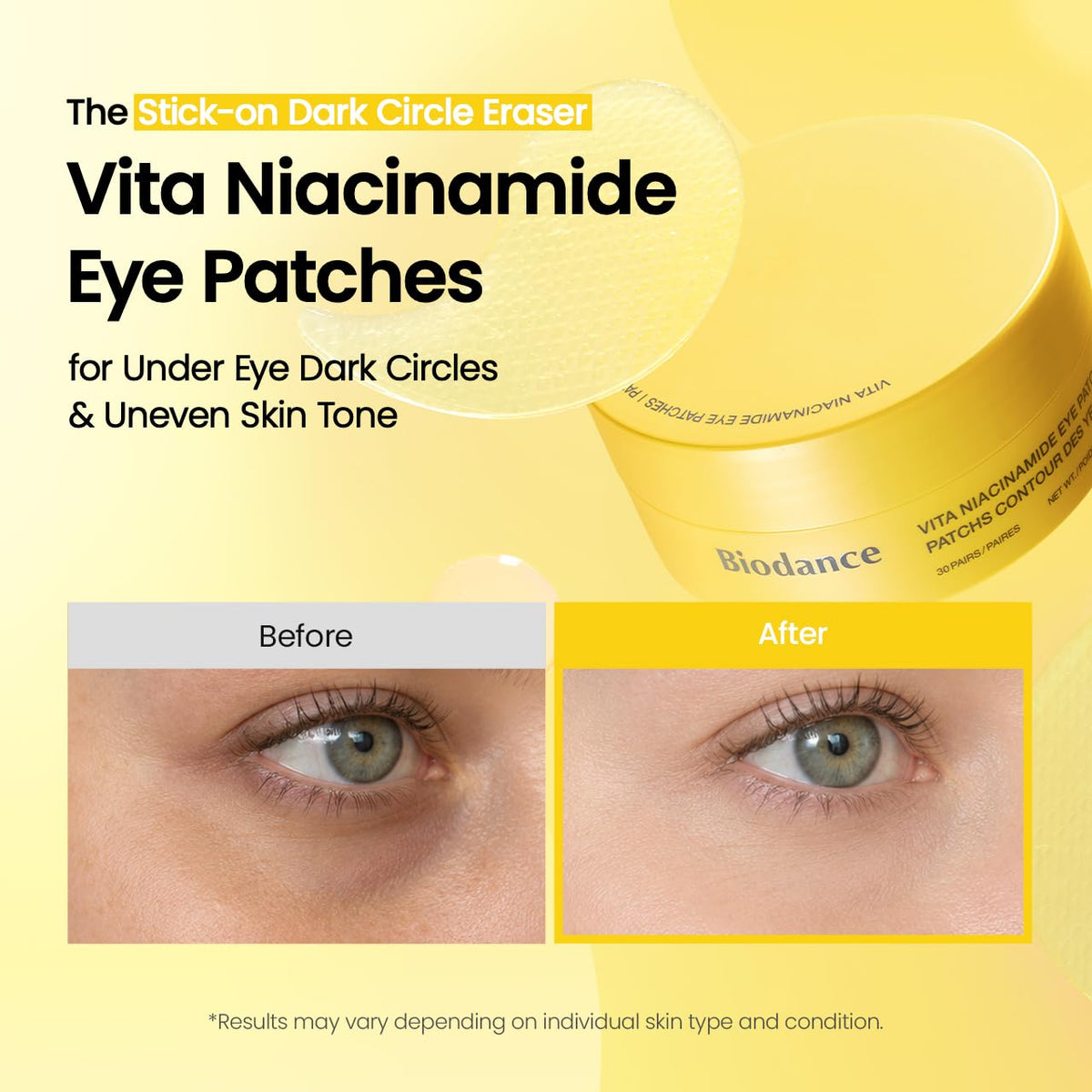 BIODANCE Hydrogel Eye Patches for Under Eye - Collagen Peptide, Anti Wrinkle & Fine Lines (60 Count) Jansha Store