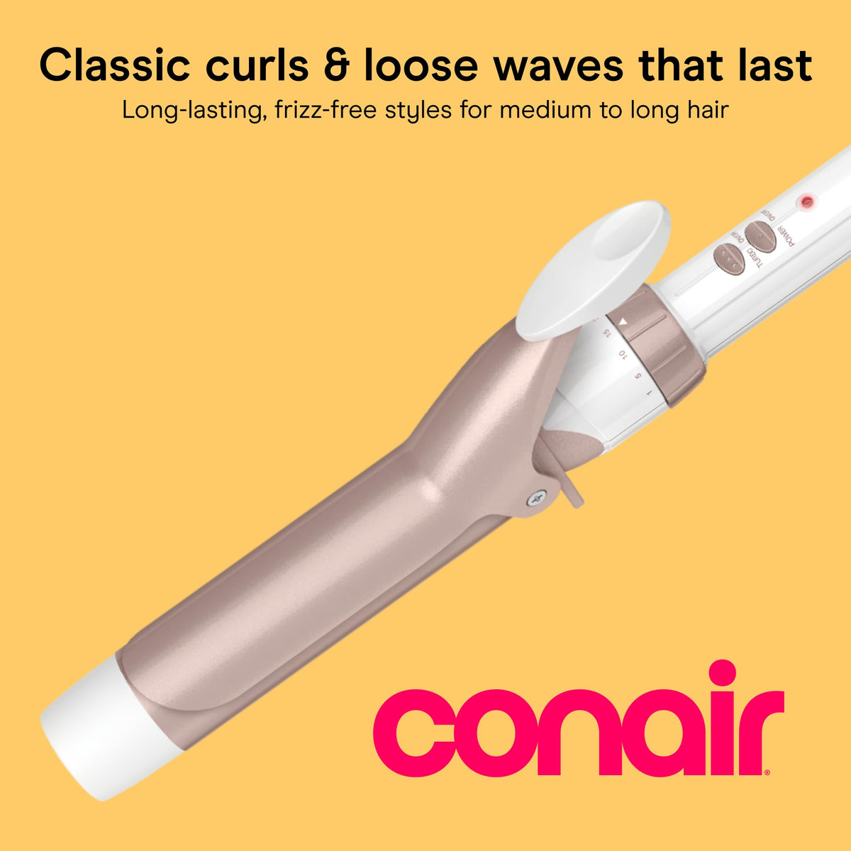 Conair Curling Iron, Double Ceramic, 1/2-in. Barrel, White/Rose Gold Jansha Store