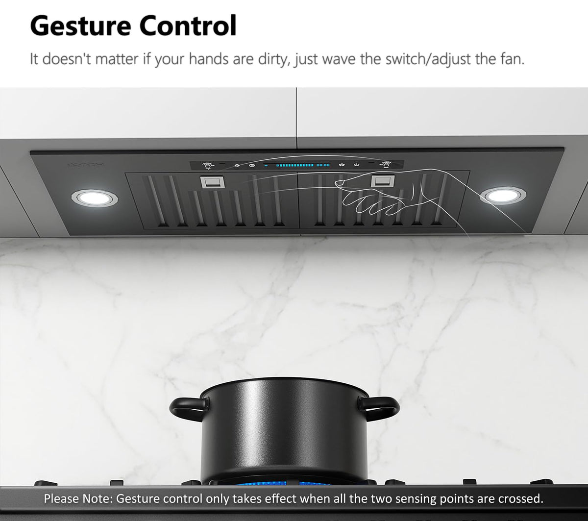 IKTCH 36 inch Black Insert Range Hood, 900 CFM Ducted/Ductless Vent Hood Jansha Store