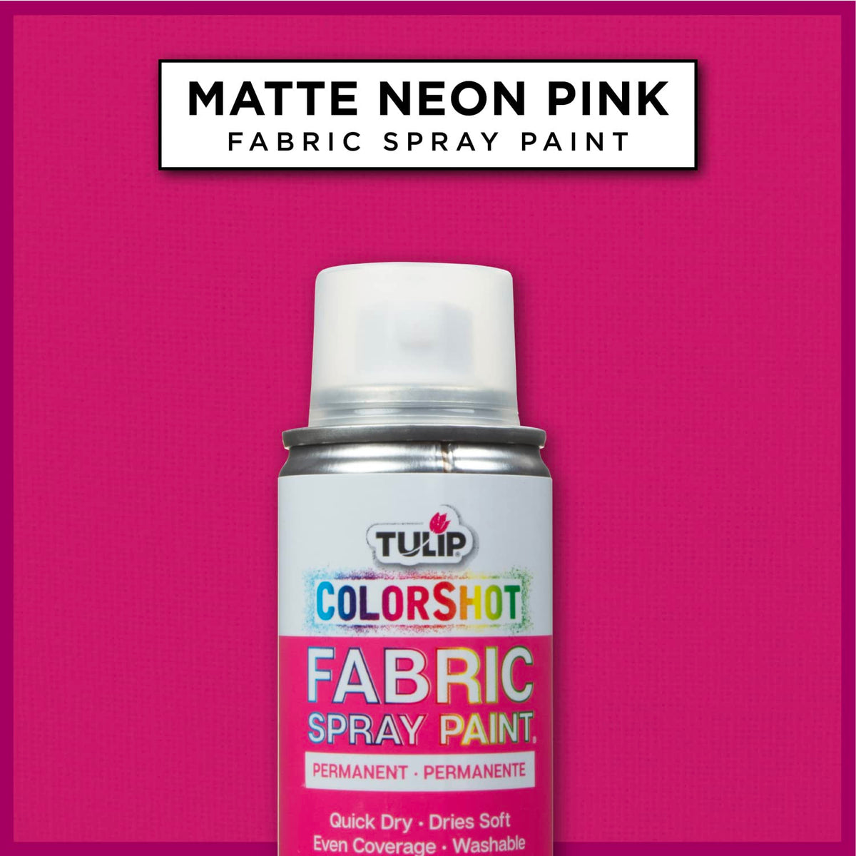TULIP ColorShot Fabric Spray Paint, Black, 3 oz Jansha Store