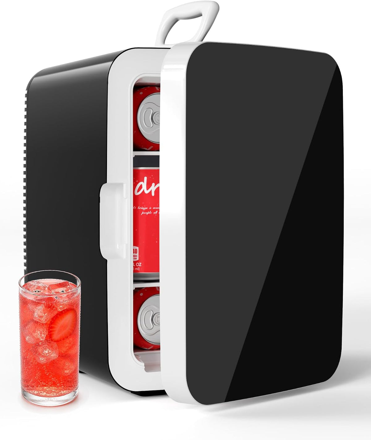Electactic 10L Mini Fridge, AC/DC Portable Small Refrigerator, Black Jansha Store