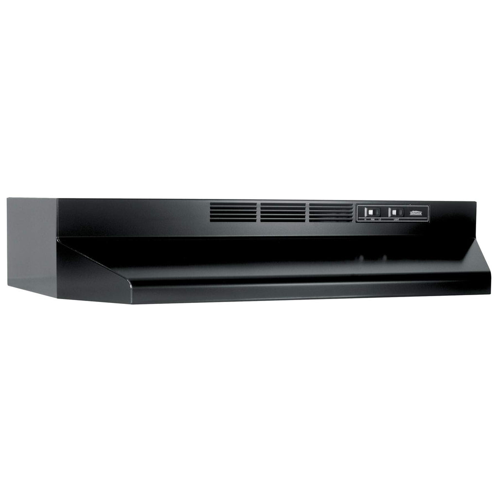 Broan-NuTone 413023 Ductless Range Hood Insert with Light, Exhaust Fan for Under Cabinet, 30-Inch, Black Jansha Store