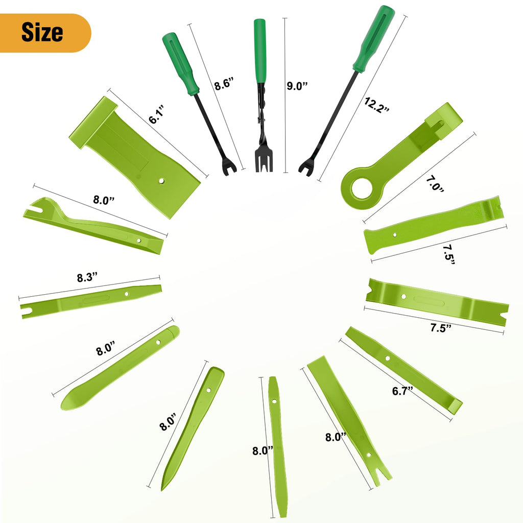GOOACC 240PCS Bumper Retainer Clips Car Plastic Rivets Fasteners Push Retainer Kit 12 Popular Sizes Auto Push Pin Rivets Set -Door Trim Panel Fender Clips for GM Ford Toyota Honda Chrysler Jansha Store