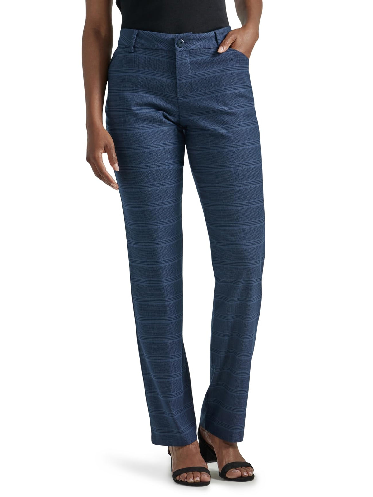 Lee Women's Wrinkle Free Relaxed Fit Straight Leg Pant Jansha Store