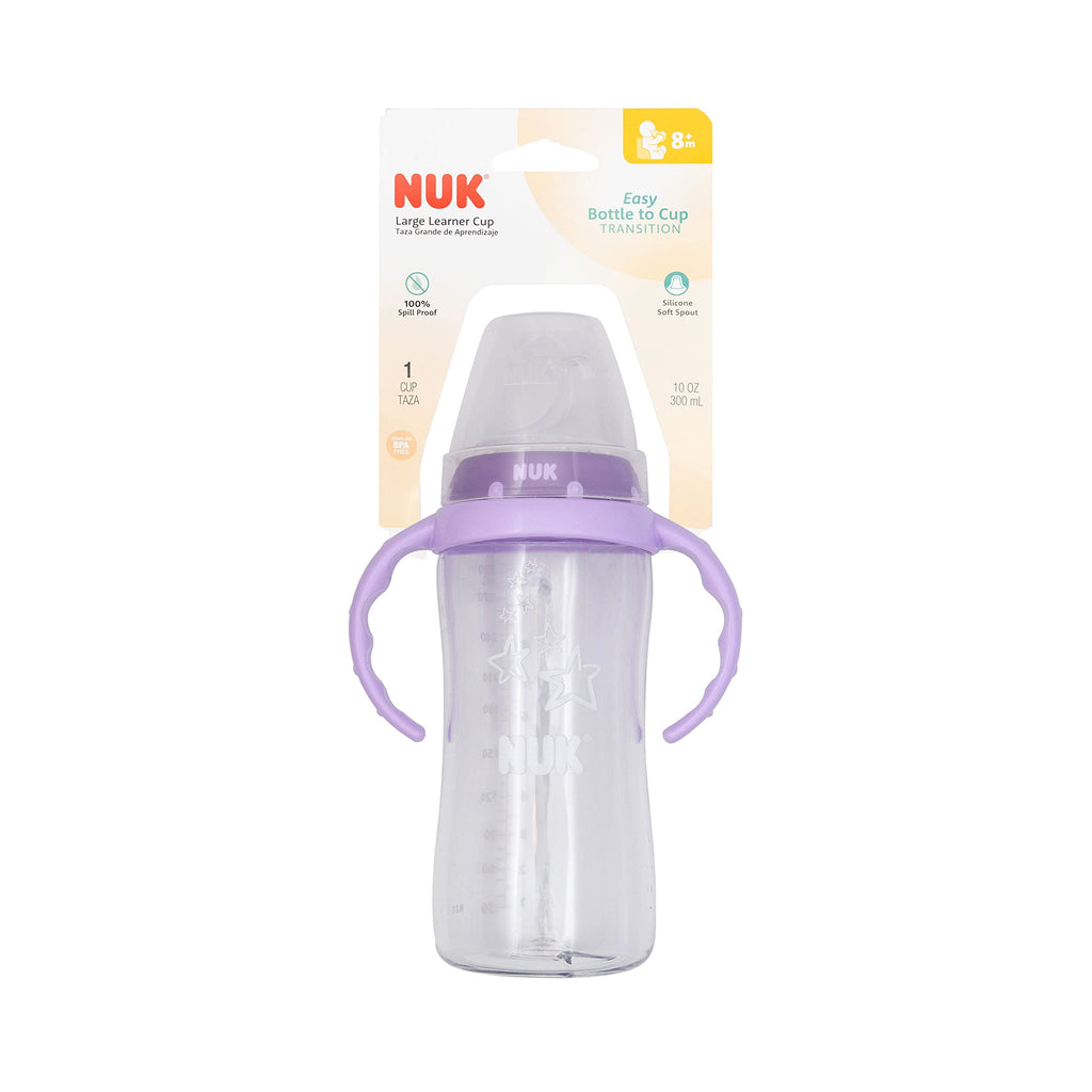 NUK for Nature Learner Cup, 10 oz, 9+ Months – BPA Free, Spill Proof Sippy Cup Jansha Store