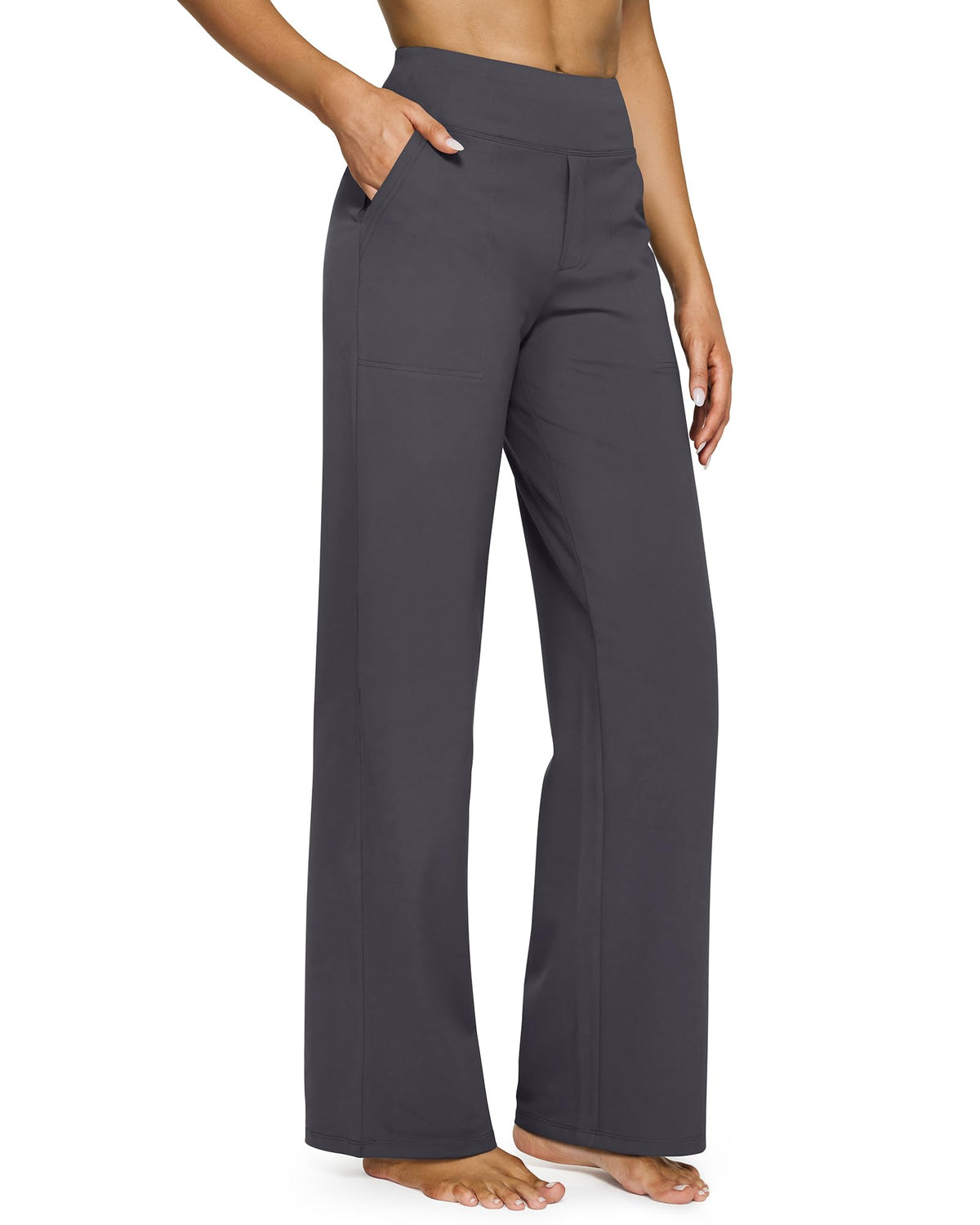 G4Free Yoga Pants for Women Wide Leg Pants with Pockets High Waisted Jansha Store
