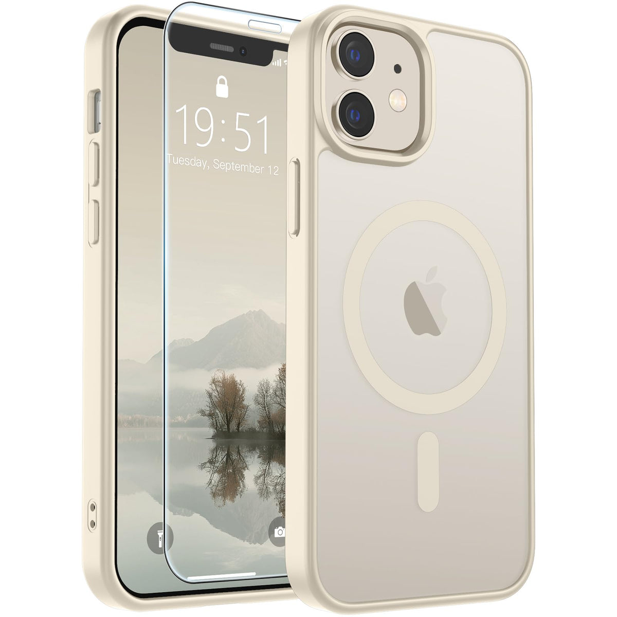 SUPFINE Magnetic for iPhone 12 Mini Case/iPhone 13 Mini Case Black Jansha Store