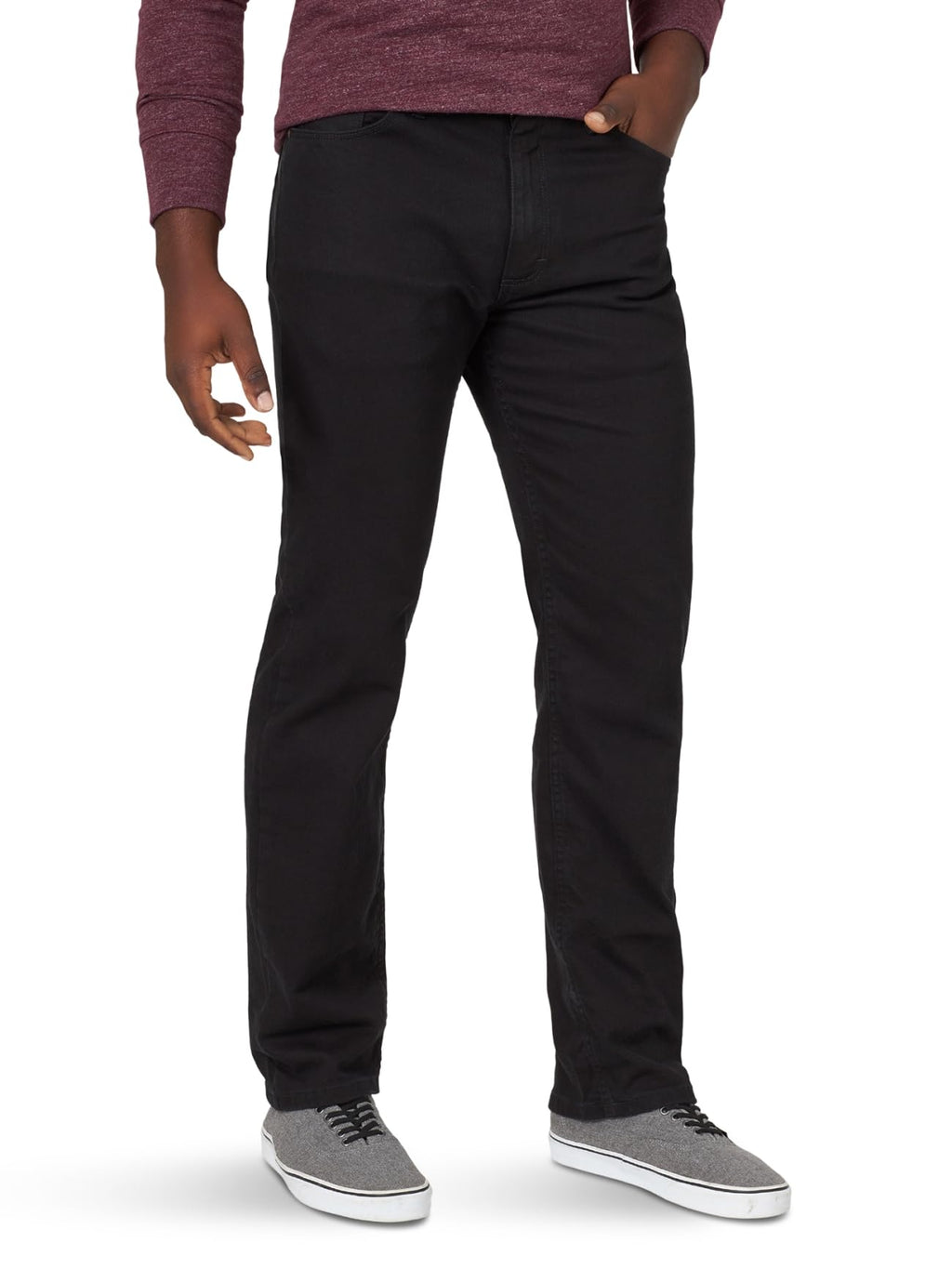 Wrangler Authentics Men's Classic 5-Pocket Regular Fit Flex Jean Jansha Store