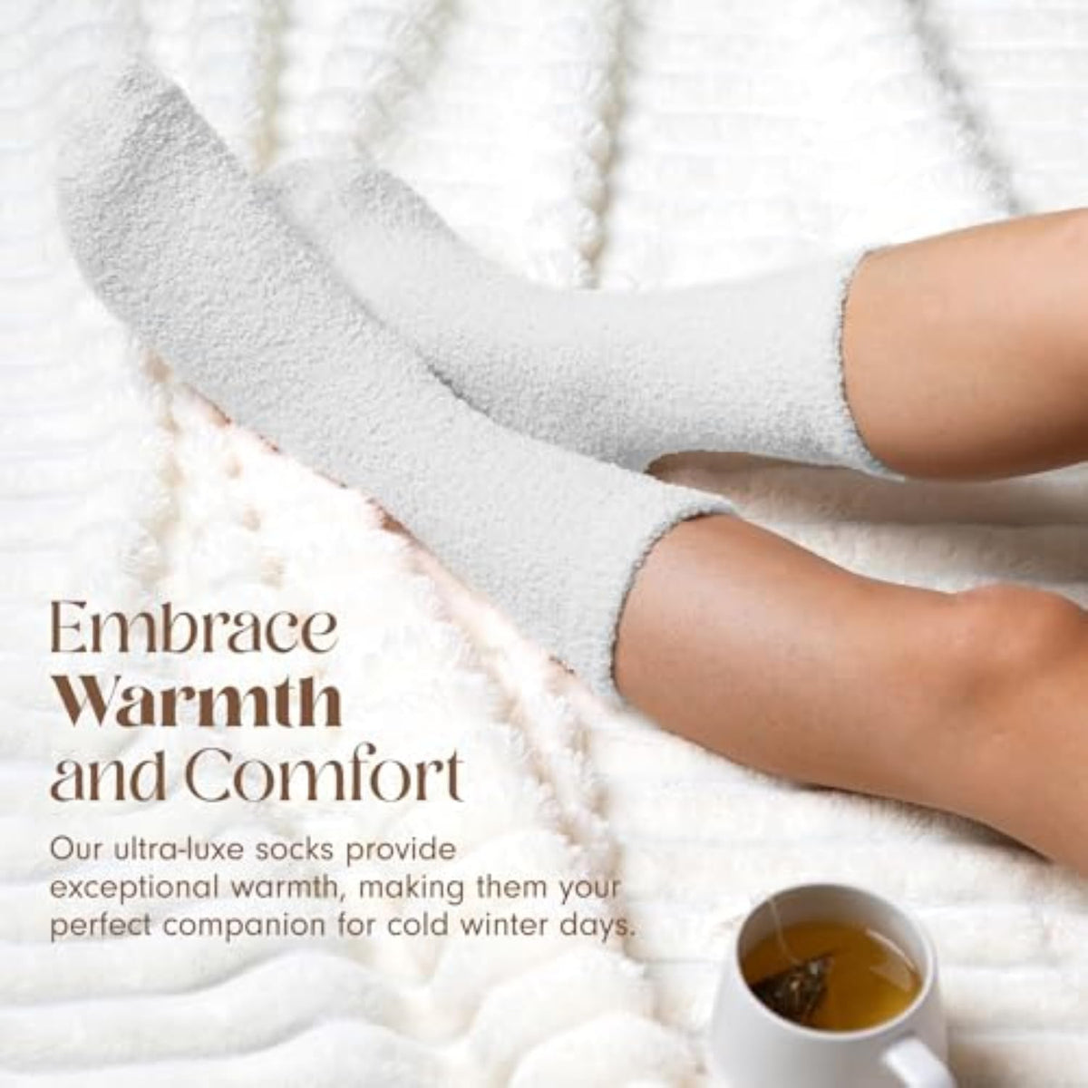 Unboxme Gifts Warm & Cozy Ultra-Luxe Cloud Fuzzy Socks, Gifts for Women Jansha Store