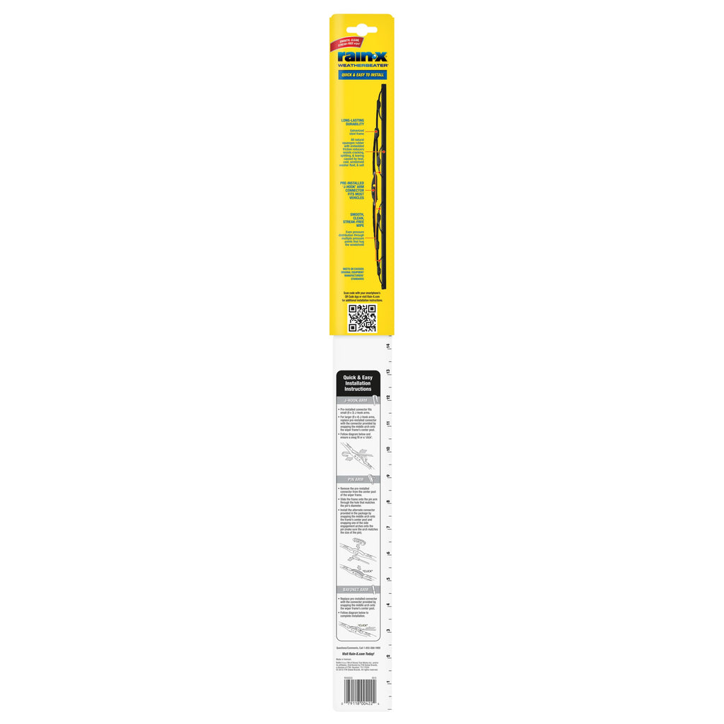 Rain-X 820149 WeatherBeater Wiper Blades, 22" Windshield Wipers (Pack of 2), Automotive Replacement Windshield Wiper Blades That Meet Or Exceed OEM Quality And Durability Jansha Store