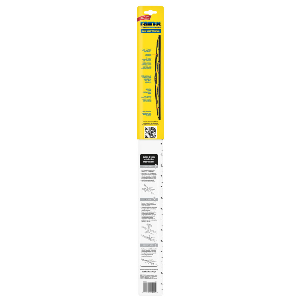 Rain-X 820149 WeatherBeater Wiper Blades, 22" Windshield Wipers (Pack of 2), Automotive Replacement Windshield Wiper Blades That Meet Or Exceed OEM Quality And Durability Jansha Store