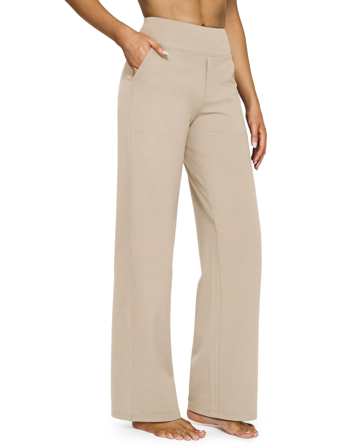 G4Free Yoga Pants for Women Wide Leg Pants with Pockets High Waisted Jansha Store