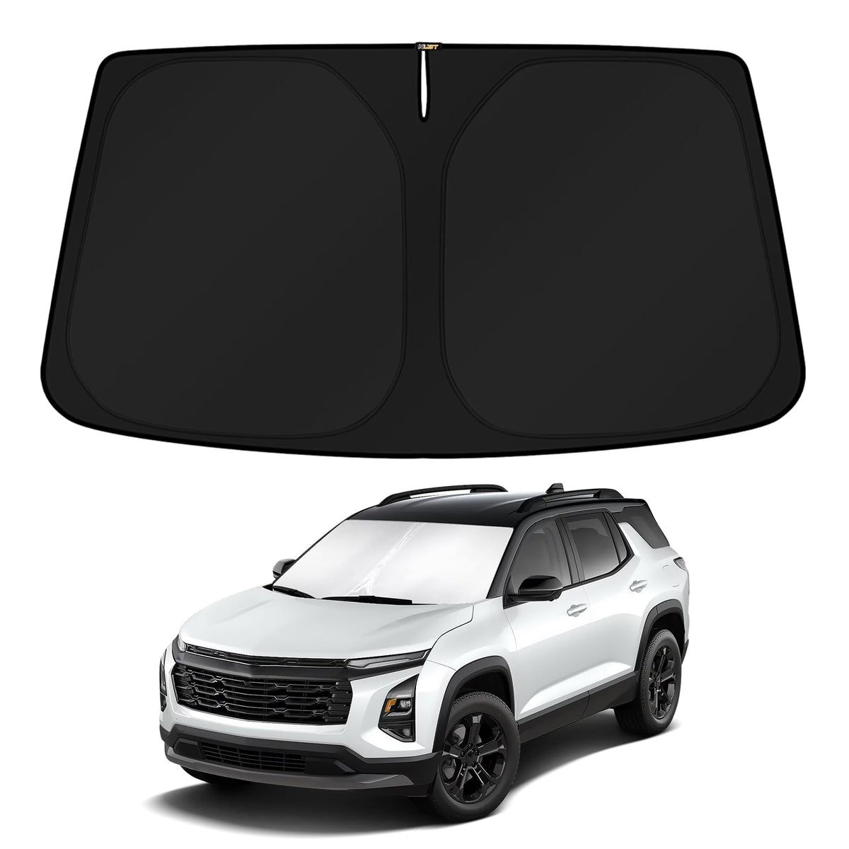 KUST Windshield Sun Shade for 2017-2026 Tesla Model Y/Model 3 Sunshade Accessories (Fit 2025-2026 Model Y Juniper / 2024 Model 3 Highland) Upgraded Foldable Sunshade, Blocks UV Rays Keep Car Cool Jansha Store