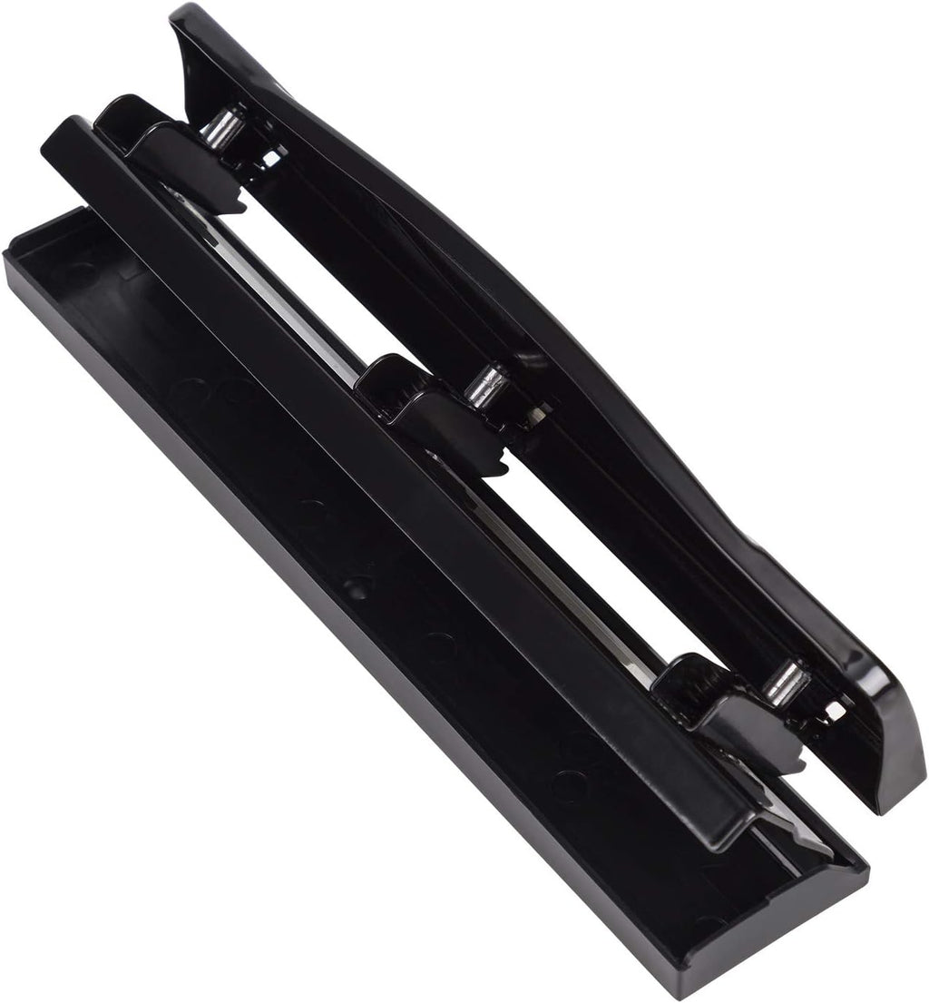 Amazon Basics 3 Hole Punch, 10 Sheet Capacity, Black, Easy-Clean Tray Jansha Store