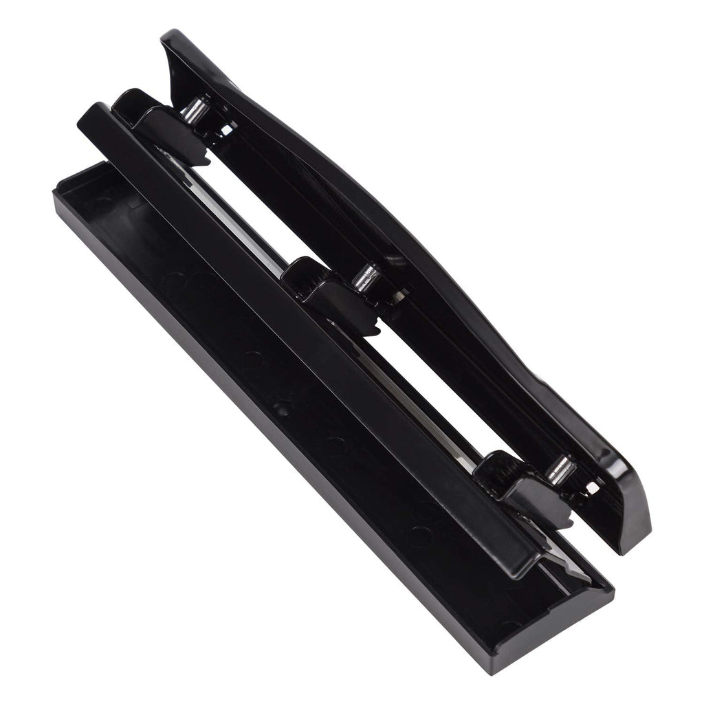 Amazon Basics 3 Hole Punch, 10 Sheet Capacity, Black, Easy-Clean Tray Jansha Store