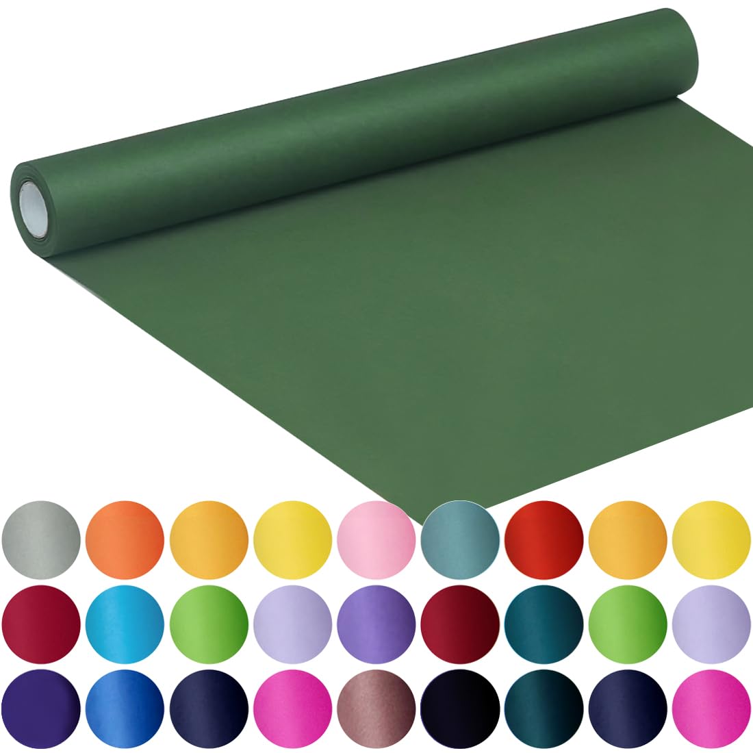 SMART&CASUAL 36" x 1,500" (125') Brown Kraft Craft Paper Roll for Gift Wrapping Bulletin Board Bouquet Flower Art Packing Parcel Table Covering 70GSM 50LB (Brown, 36" x 125') Jansha Store