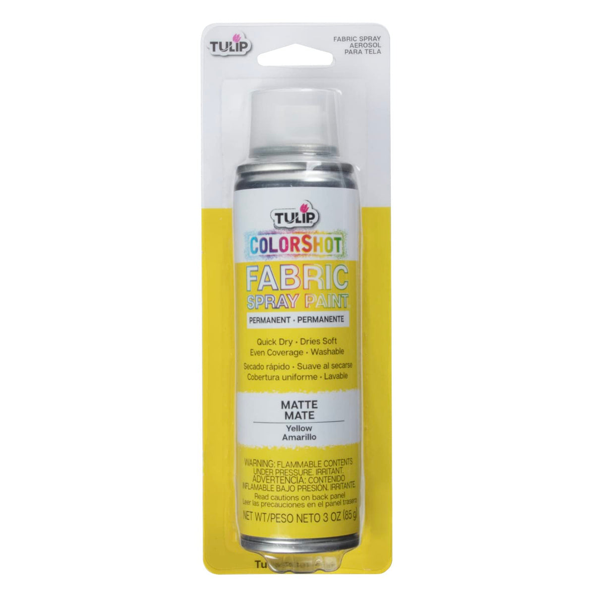 TULIP ColorShot Fabric Spray Paint, Black, 3 oz Jansha Store