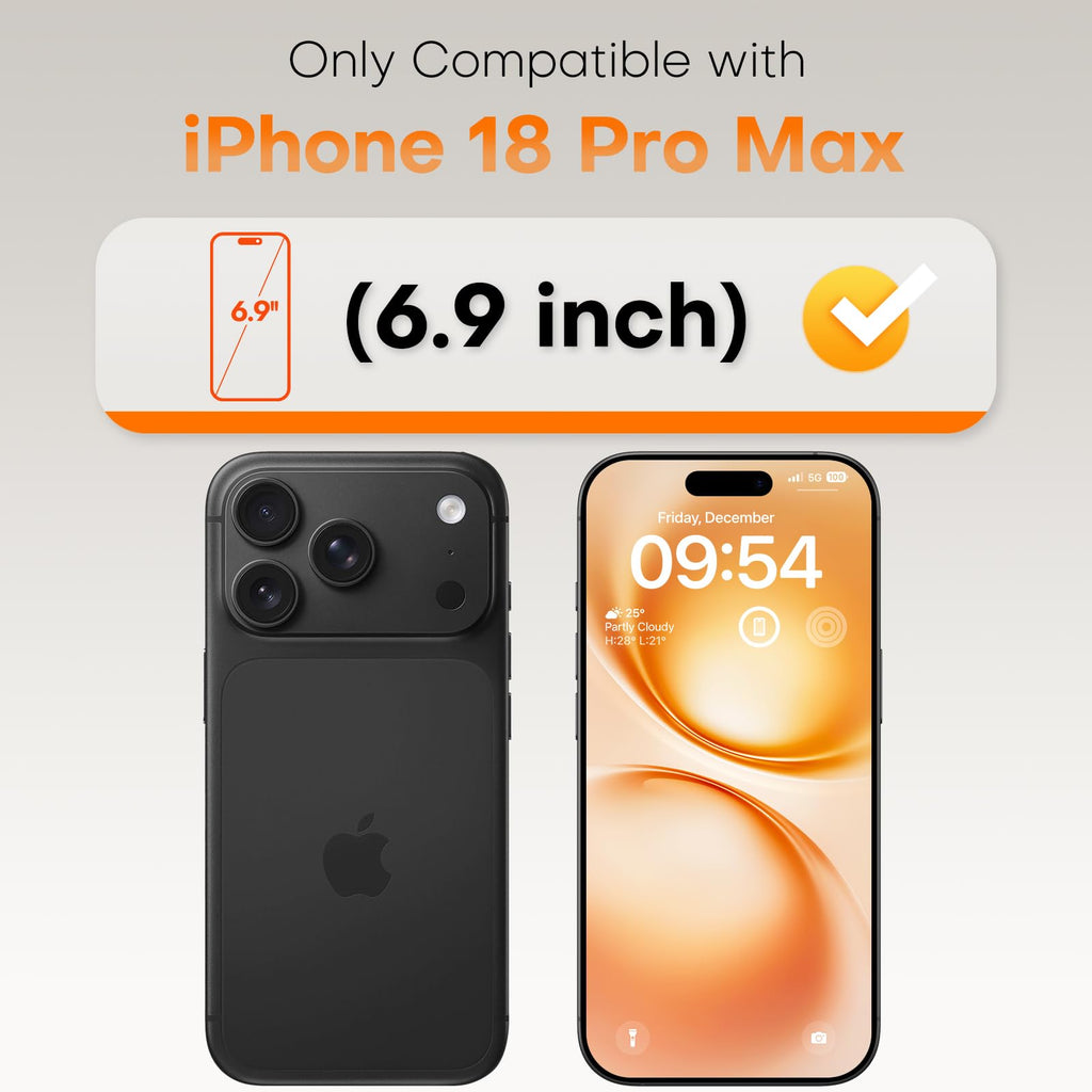 TOCOL for iPhone 17 Pro Max Screen Protector, Easy Installation Jansha Store