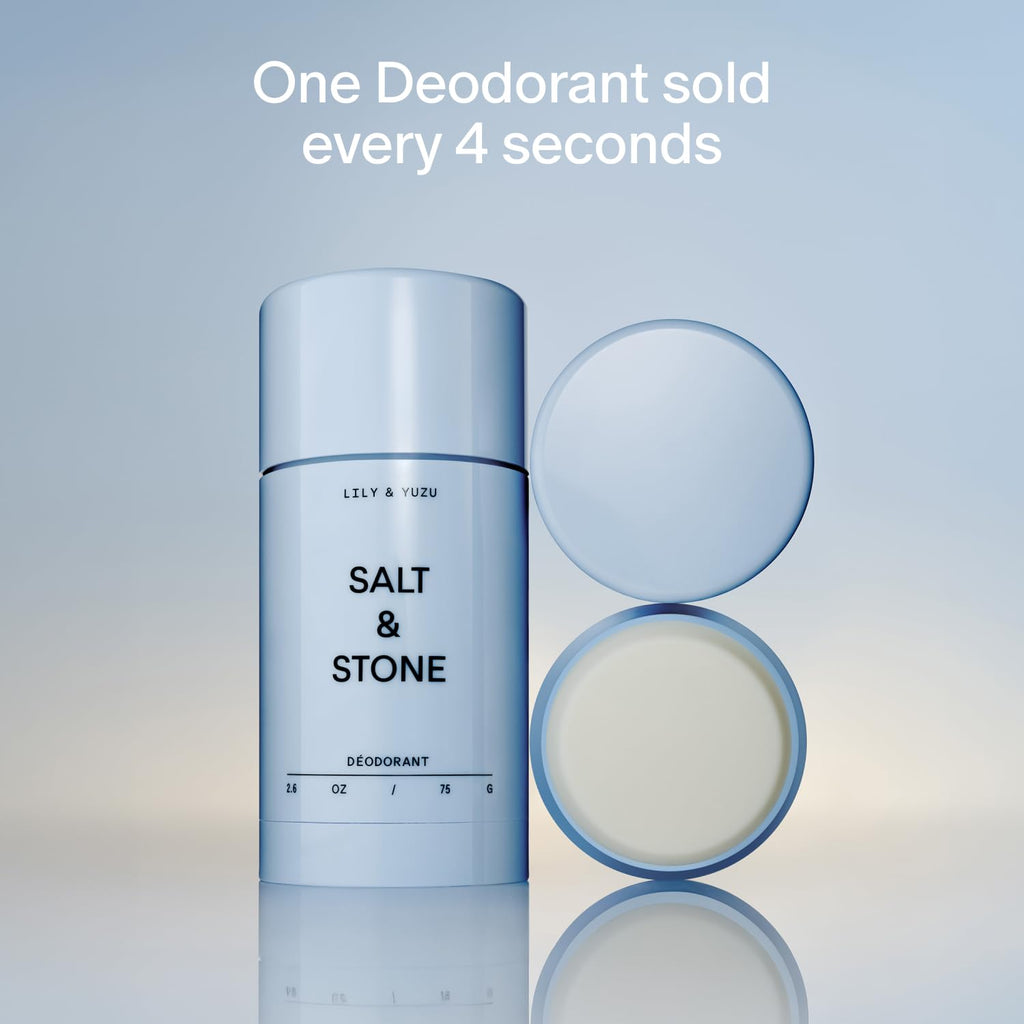 Salt & Stone Aluminum-Free Deodorant for Women & Men Saffron & Cedar 2.6 oz Jansha Store