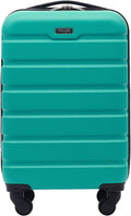 Wrangler 22" Hardside Spinner Carry-On Luggage, Teal Jansha Store
