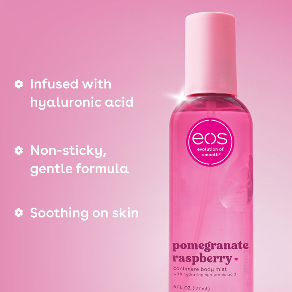 eos Cashmere Body Mist, Toasted Marshmallow, Toasted Vanilla, Sweet Marshmallow, Hair Mist, Body Spray for Women Moisturizing, Hyaluronic Acid, Vanilla Body Spray, Vegan, Cruelty-free, 6 fl oz Jansha Store