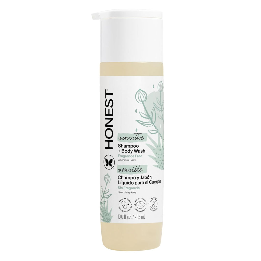 The Honest Company Shampoo & Body Wash, Tear-Free, Fragrance-Free, 10 fl oz Jansha Store