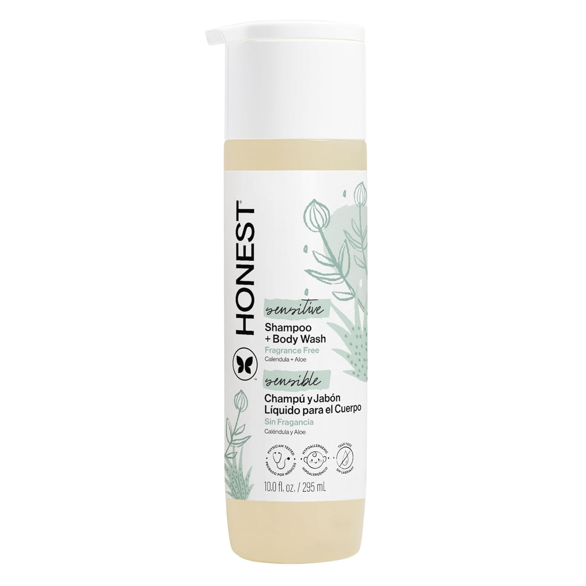 The Honest Company Shampoo & Body Wash, Tear-Free, Fragrance-Free, 10 fl oz Jansha Store