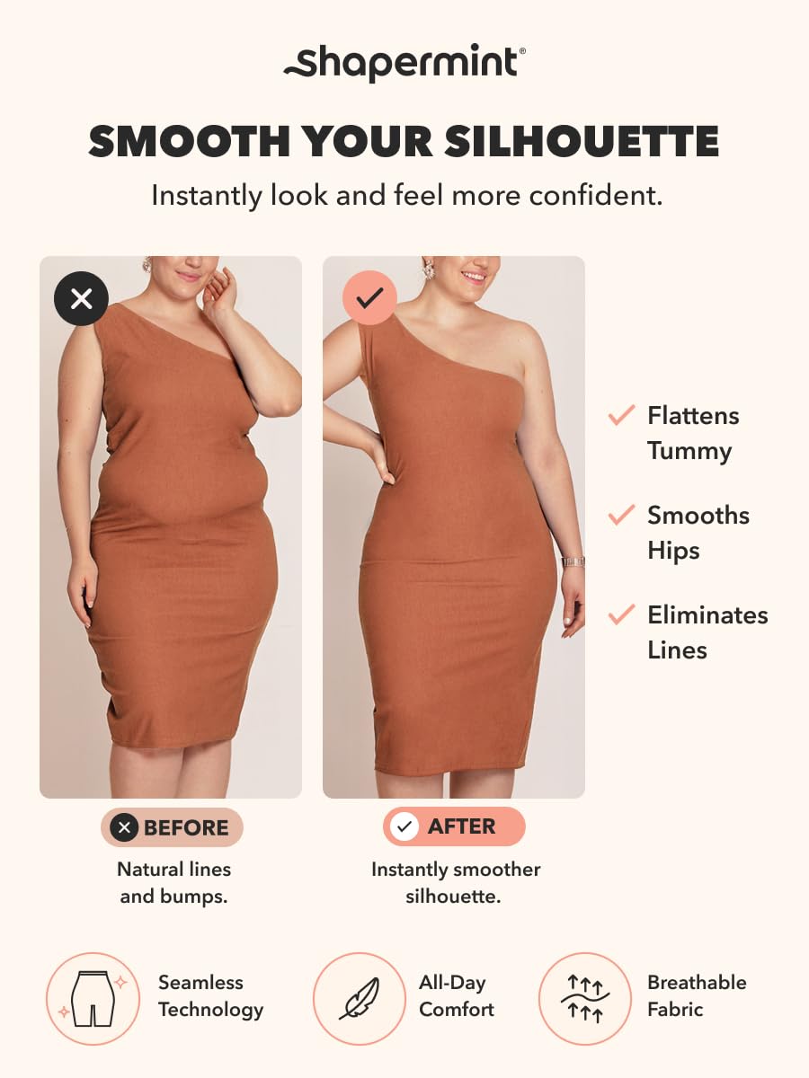 SHAPERMINT Shapewear for Women - High-Waisted Shapewear Tummy Control Shorts, Thigh Slimmer, Underwear for Women Jansha Store