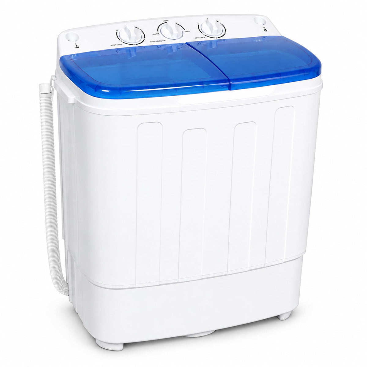 Superday Portable Washing Machine, 25.3lbs Mini Washing Machine and Spin Dryer Combo, Mini Twin Tub Laundry Machine for Camping, Apartments, Dorms, College Rooms, RV, Delicates, Grey Jansha Store