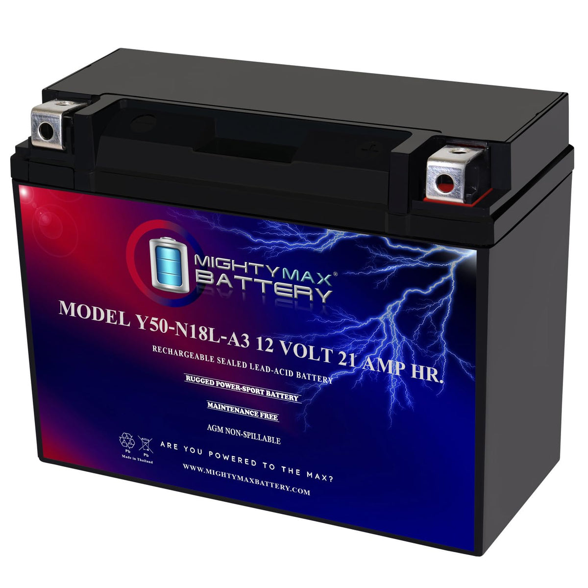 Mighty Max Battery YTX14-BS - 12 Volt 12 AH, 200 CCA, Rechargeable Maintenance Free SLA AGM Motorcycle Battery Jansha Store