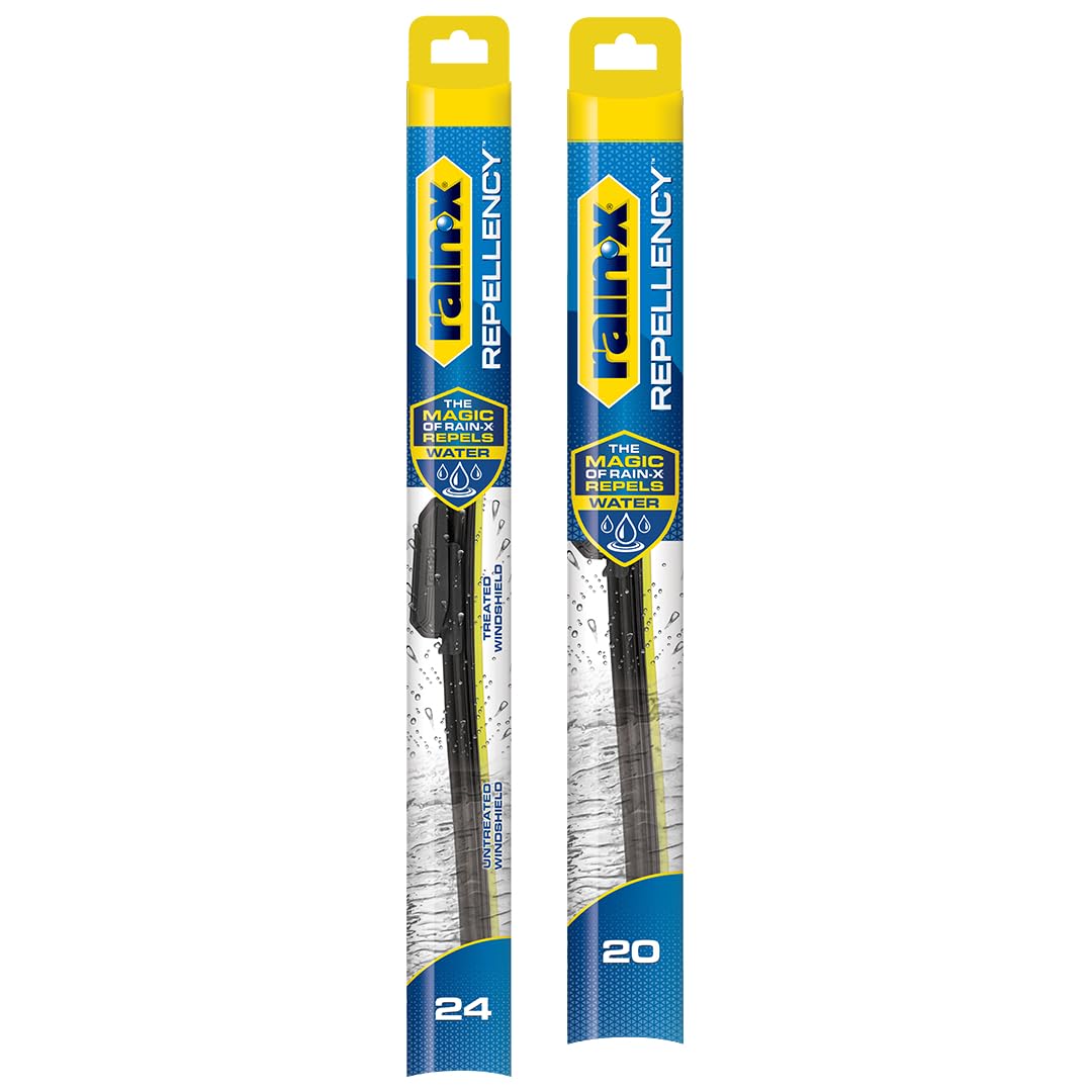 Rain-X 810363 Repellency Water Repellent Wiper Blades, 22" Windshield Wipers (Pack of 2), All Weather Streak-Free for Enhanced Visibility w/Water Repellency Formula [Amazon Exclusive] Jansha Store