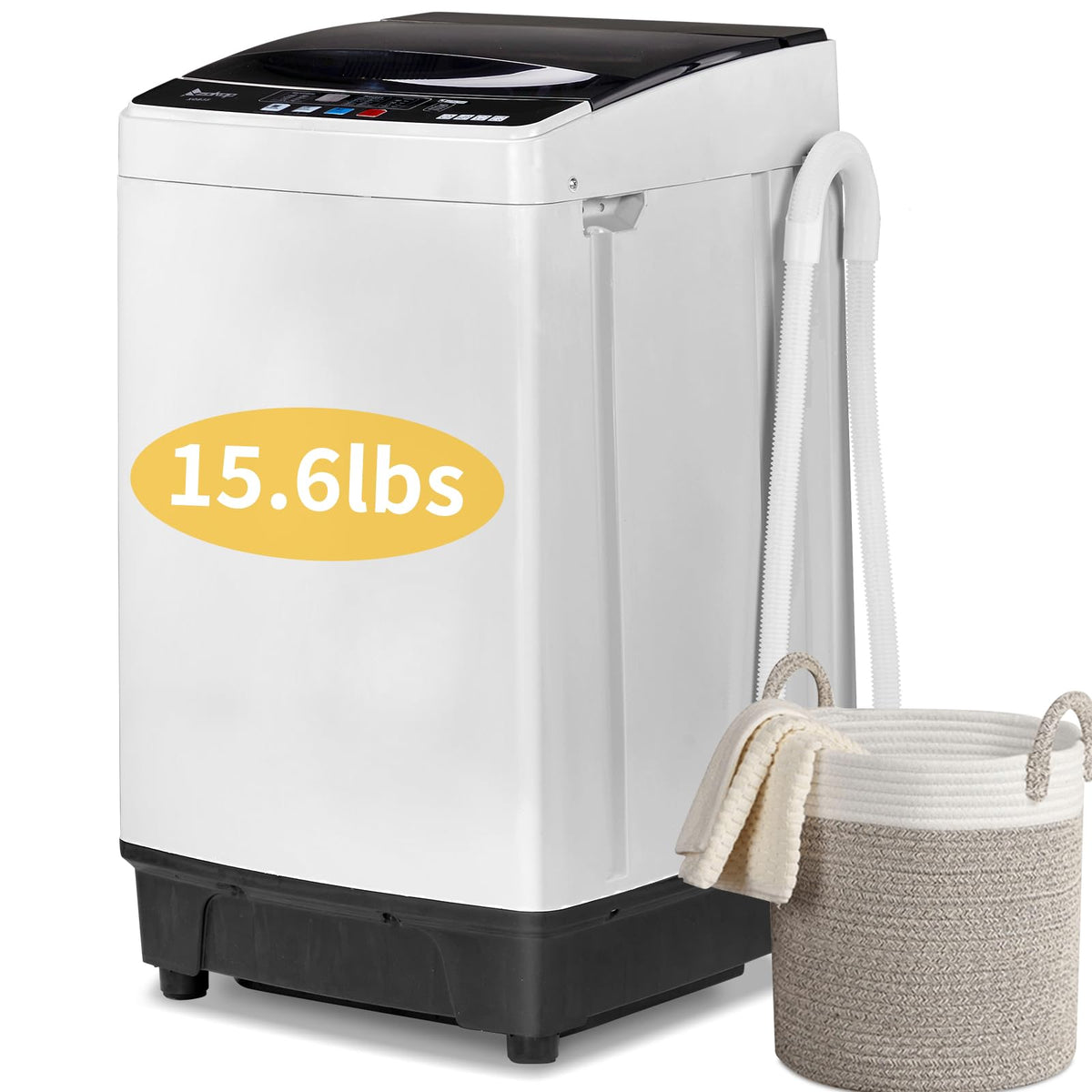 Winado 17.6LBS Full Automatic Portable Washing Machine with Drain Pump Jansha Store