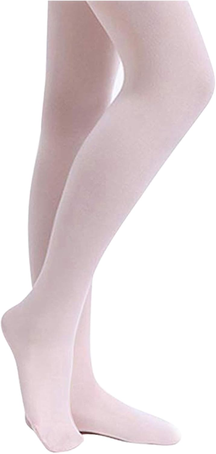 Stelle Girls' Footed Ballet Tights for Dance Class Toddler Kids 2T-15Y Jansha Store