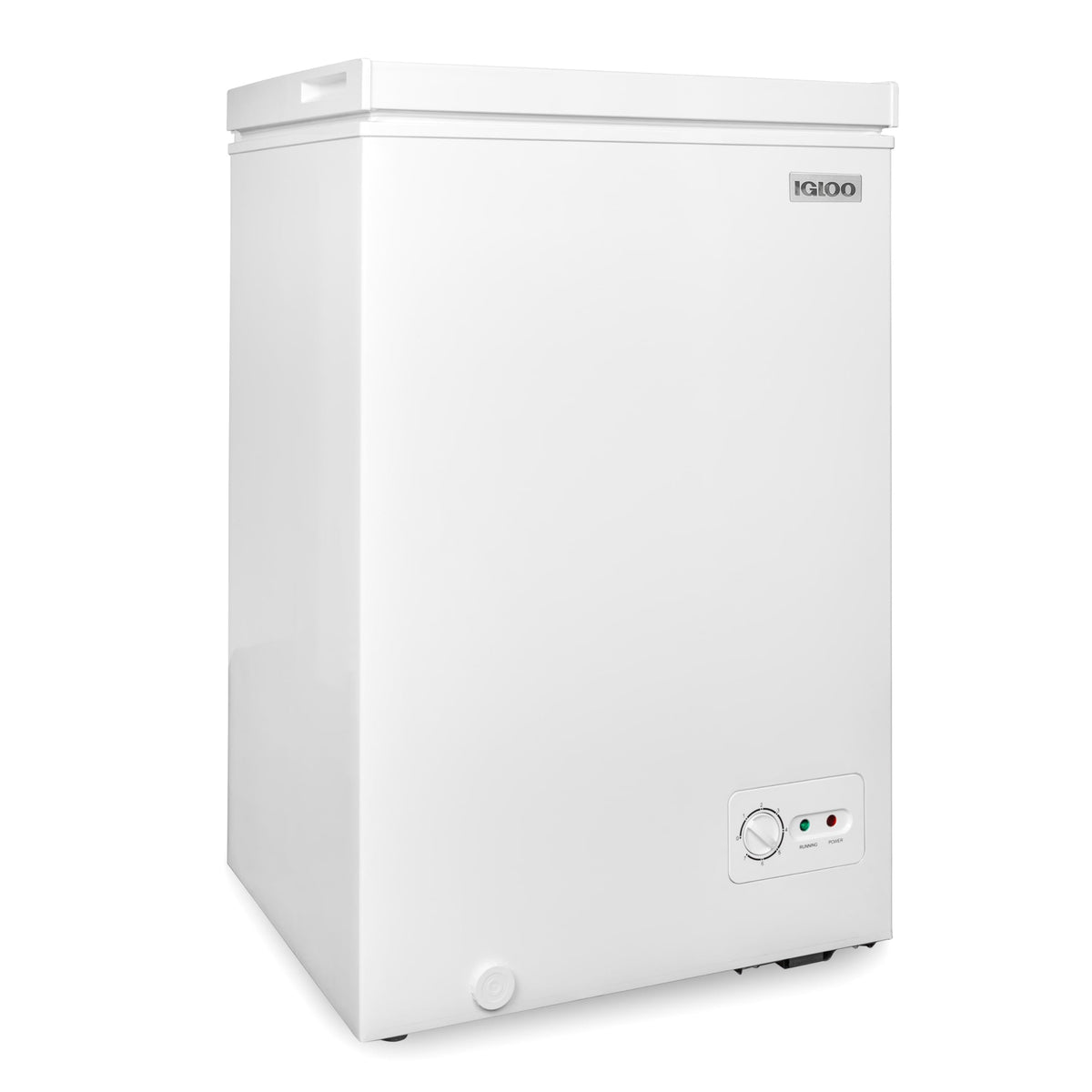 Igloo 5.0 Cu Ft Upright Deep Freezer Chest- Deep Freezer with Quick Freezing System & Adjustable Thermostat - Low Noise Freezer with Removable Basket & LED Lights for Homes, Garages & Basements- White Jansha Store