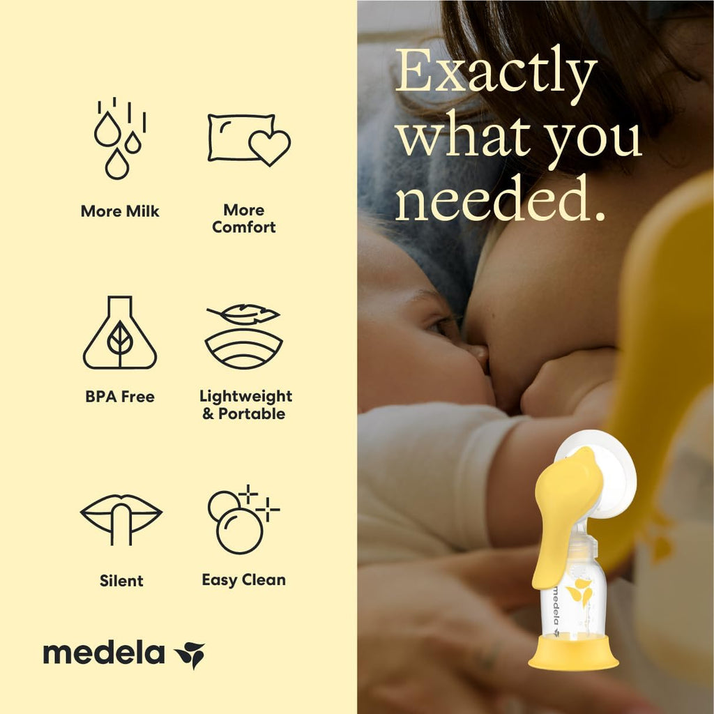 Medela Harmony Manual Breast Pump, On-the-Go, More Milk Output Jansha Store