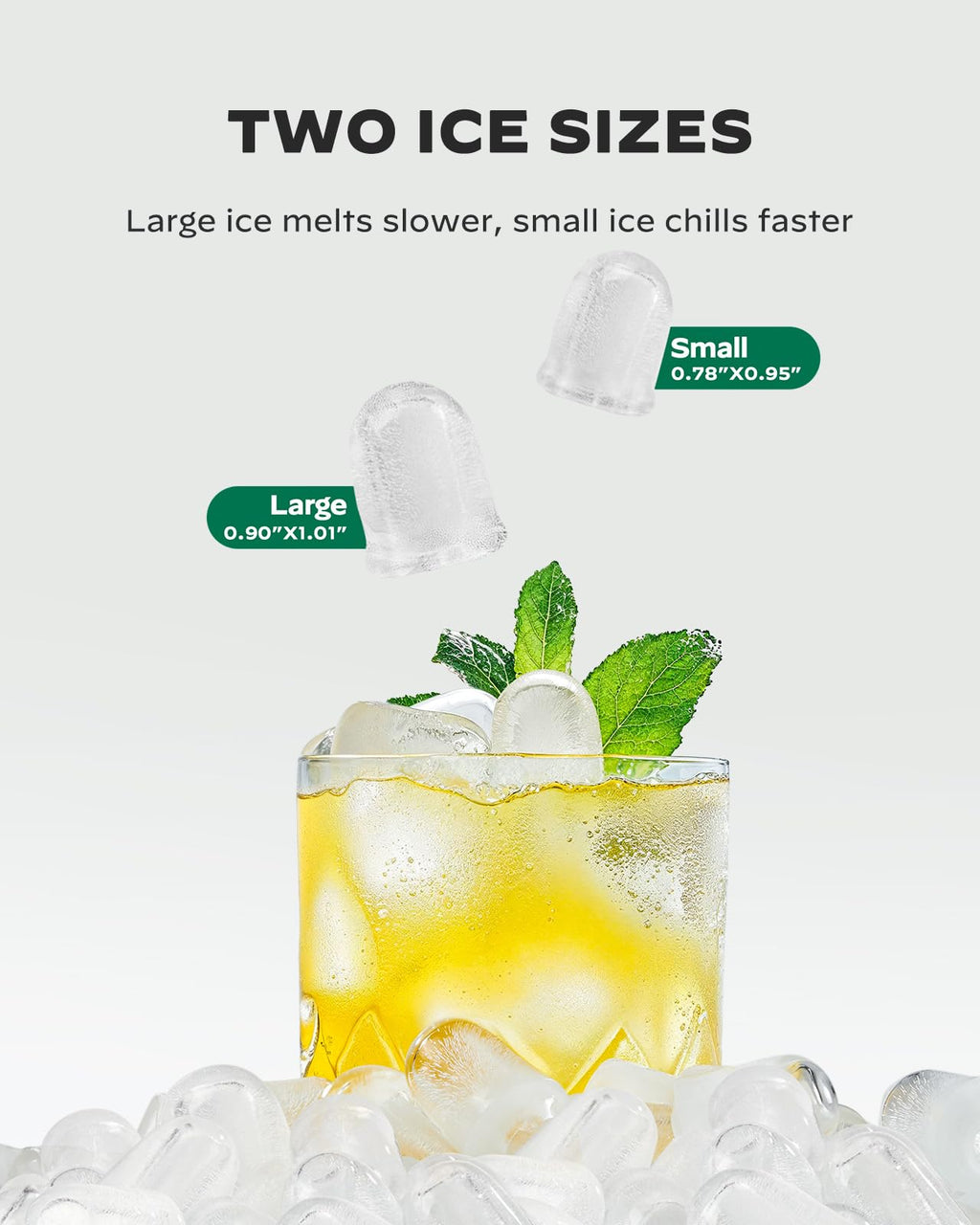 Silonn Nugget Ice Maker Countertop, Pellet Ice Machine with Self-Cleaning Function, Sonic Ice Maker Produces 36lbs of Chewable Ice in 24 Hours, Ideal for Home Kitchen and Office (Stainless Steel) Jansha Store
