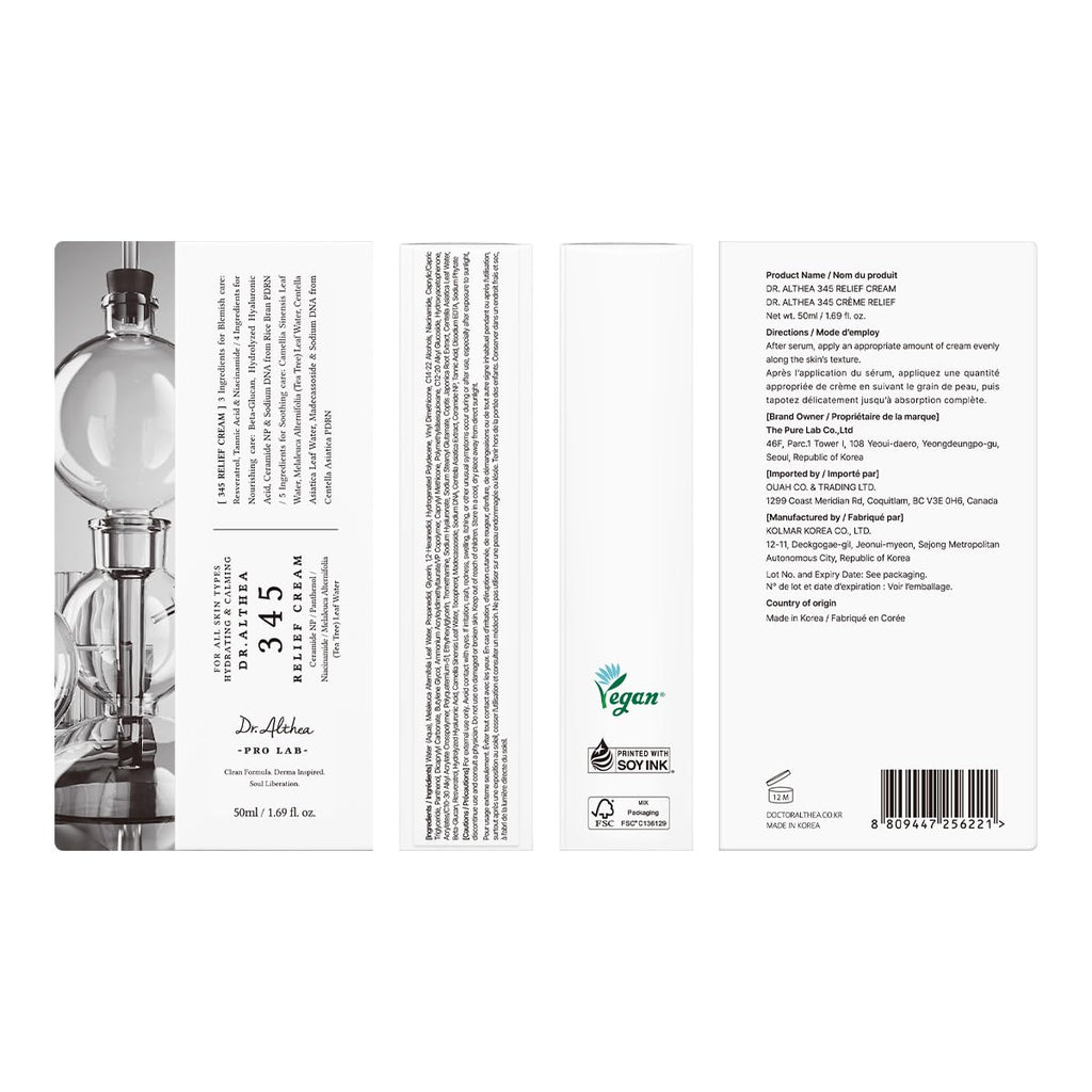Dr.Althea 345 Relief Cream, 1.69 Fl Oz (Ver.2 - Pack of 2) Jansha Store