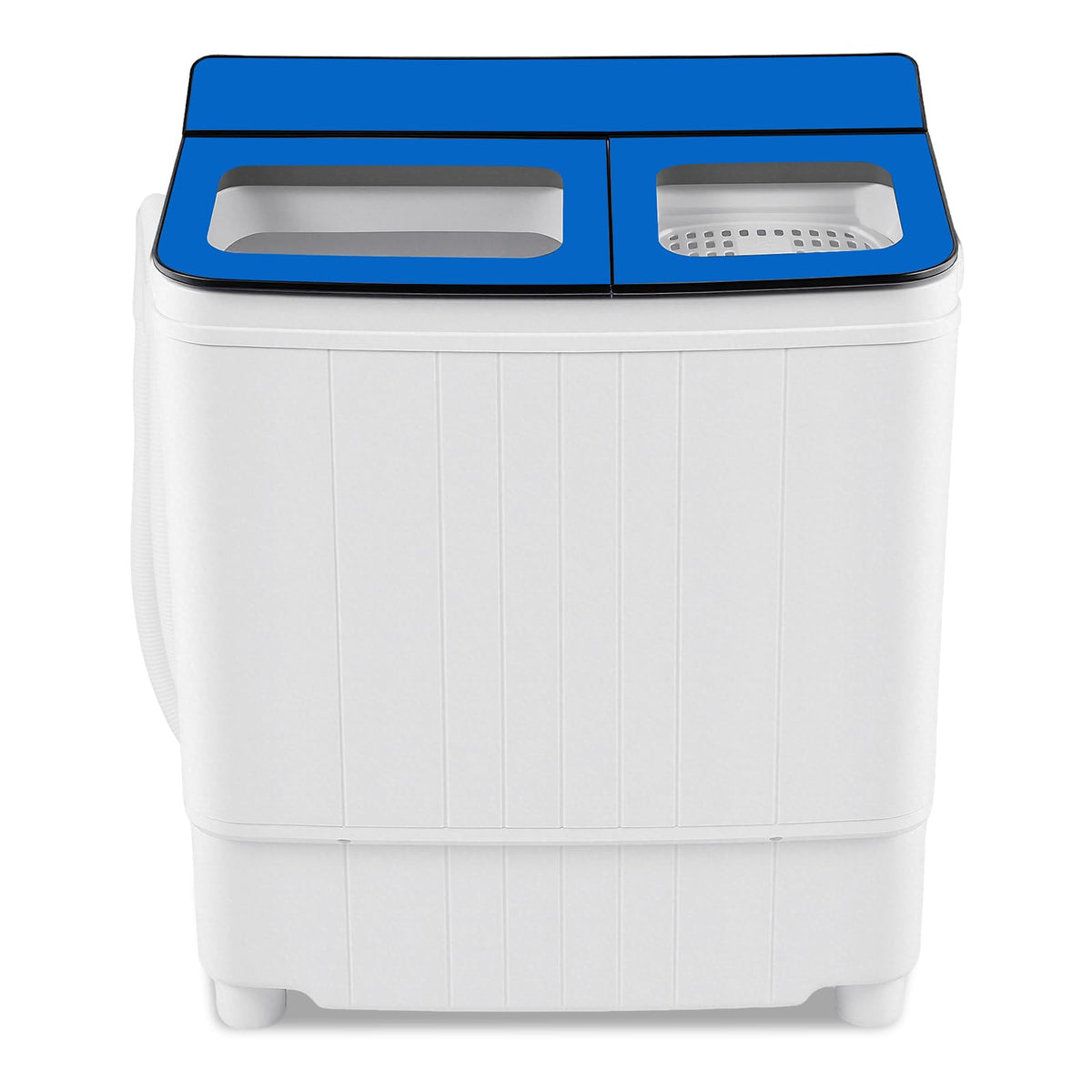COSTWAY 26Lbs Portable Washing Machine with Built-in Drain Pump, Blue Jansha Store