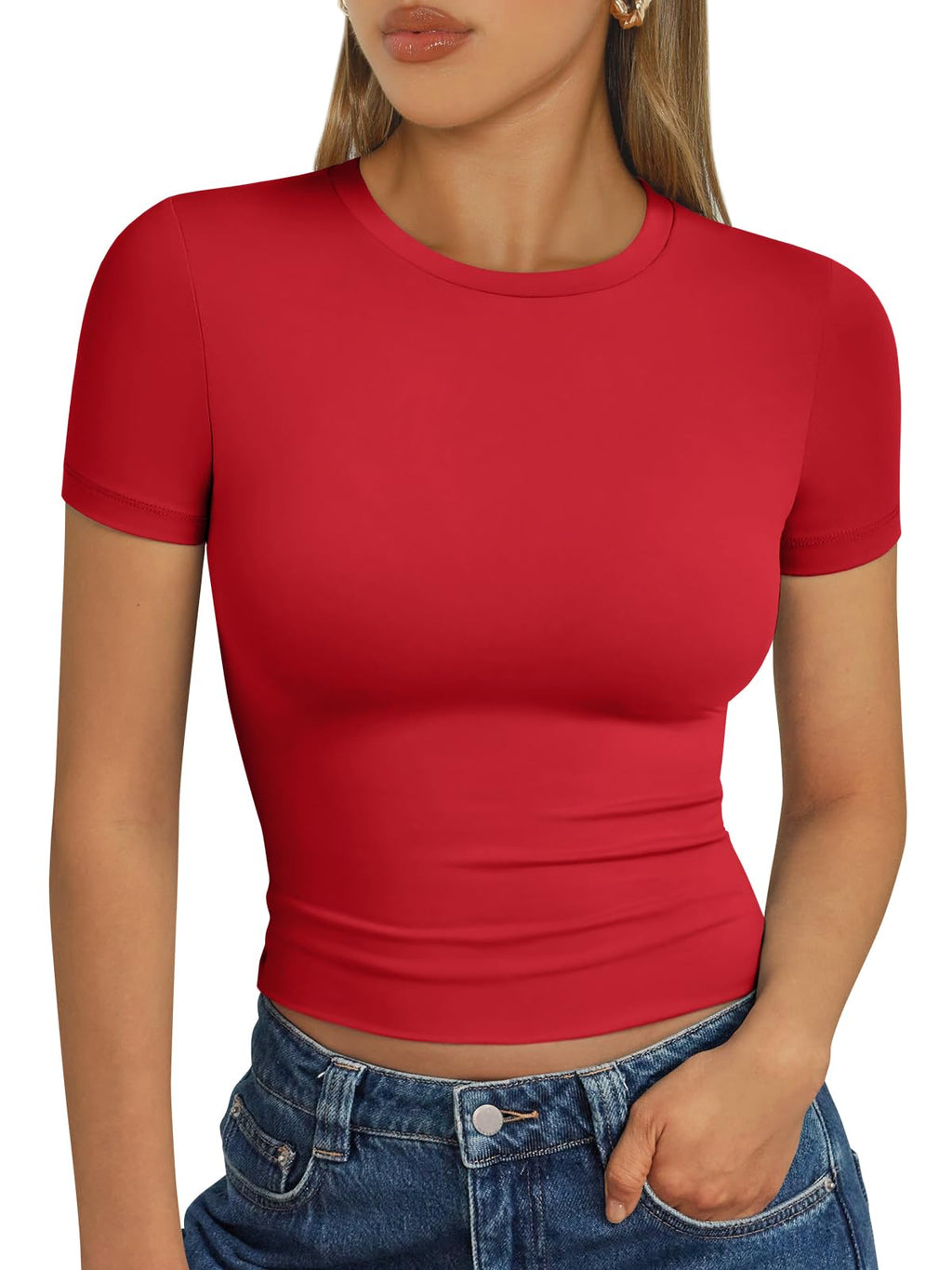 Trendy Queen Womens Short Sleeve T Shirt Basic Summer Top Jansha Store