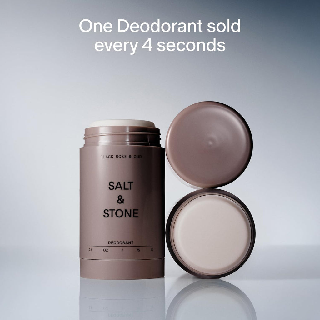 Salt & Stone Aluminum-Free Deodorant for Women & Men Saffron & Cedar 2.6 oz Jansha Store