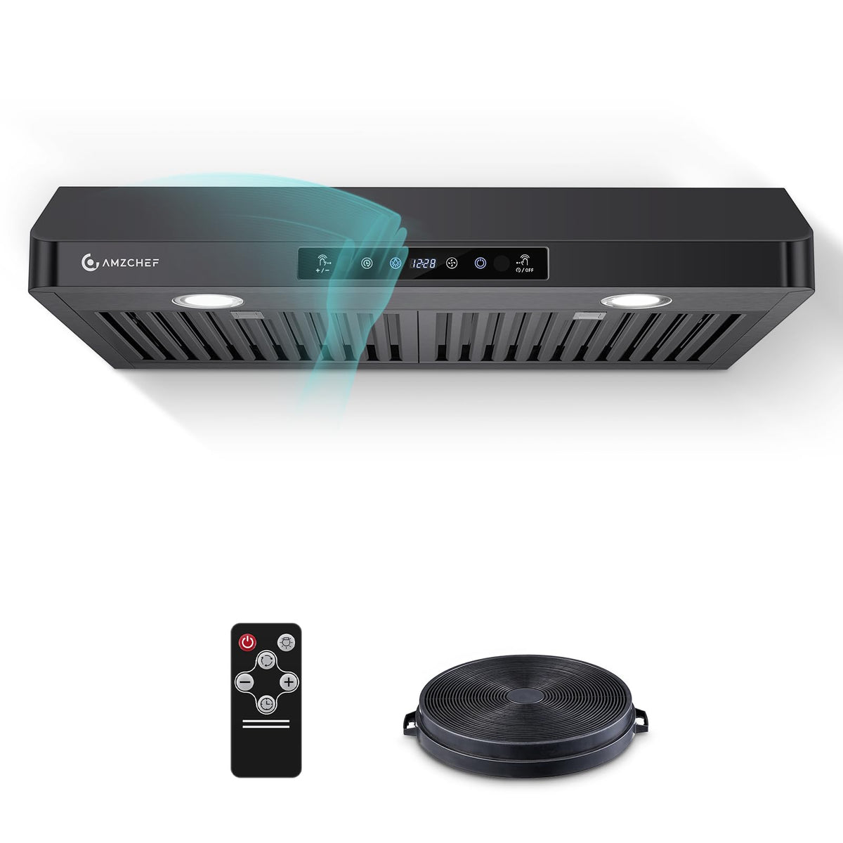 AMZCHEF 30" Under Cabinet Range Hood, 750CFM Stainless Steel Vent Hood Jansha Store