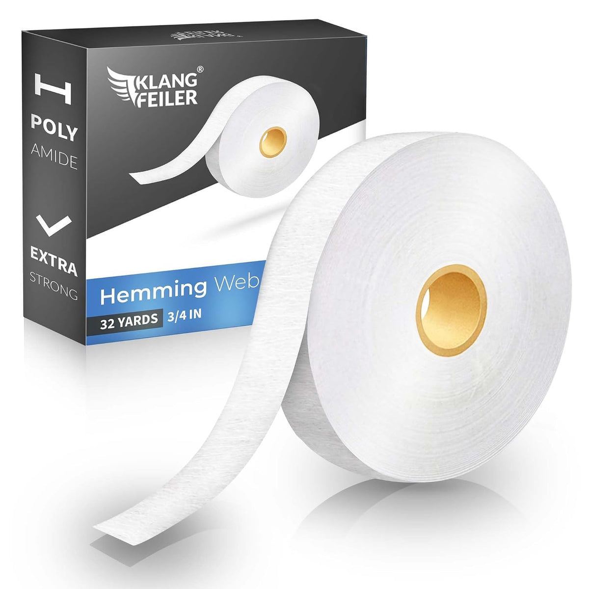 Klangfeiler® Iron on Hemming Web - Extra Strong - 32 Yards - Iron Required Jansha Store
