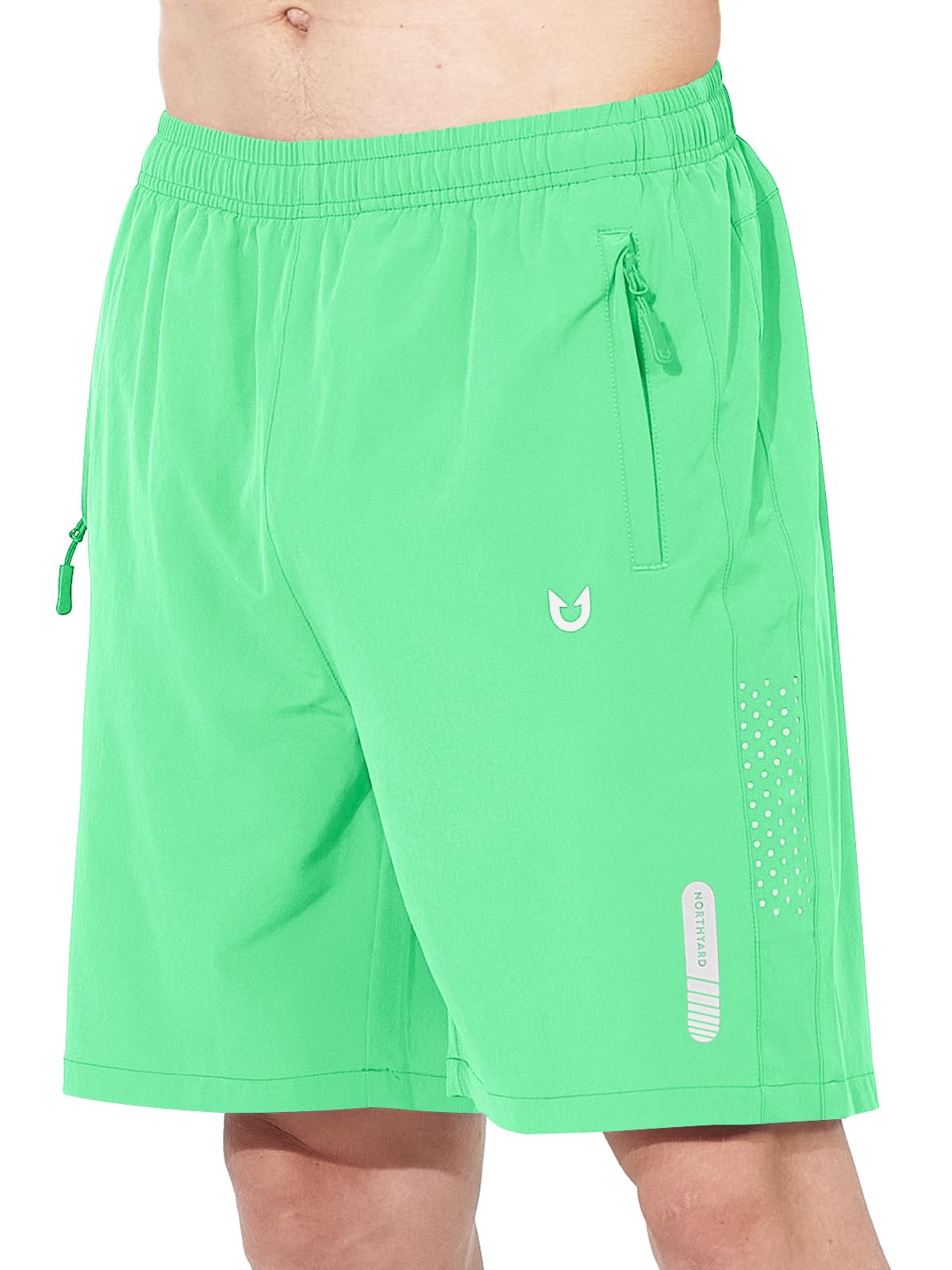 NORTHYARD Men's Athletic Running Shorts Gym Workout 7"/9"/5" Zipper Pockets Jansha Store