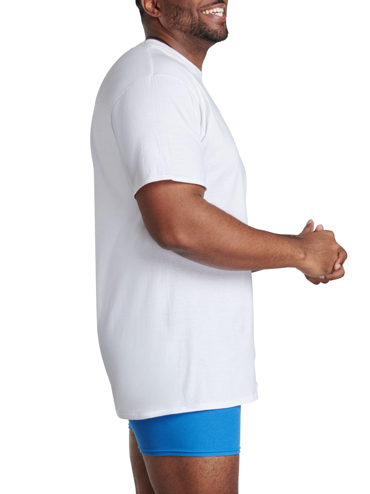 Fruit of The Loom Men's Crew Tee Undershirts, Moisture Wicking & Tag Free, Also Available in Big & Tall Jansha Store