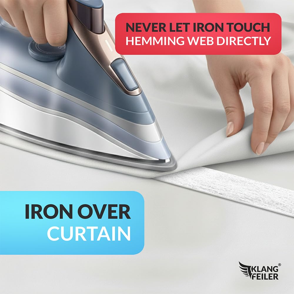 Klangfeiler® Iron on Hemming Web - Extra Strong - 32 Yards - Iron Required Jansha Store