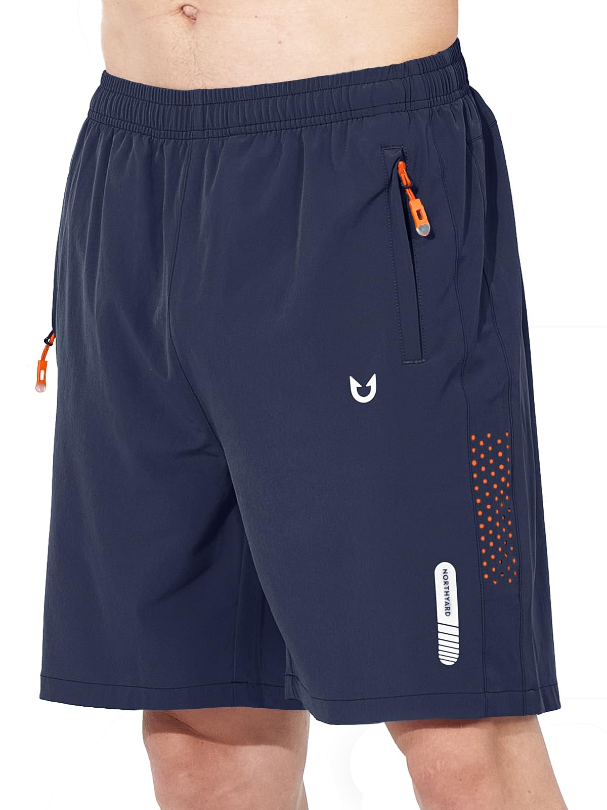 NORTHYARD Men's Athletic Running Shorts Gym Workout 7"/9"/5" Zipper Pockets Jansha Store