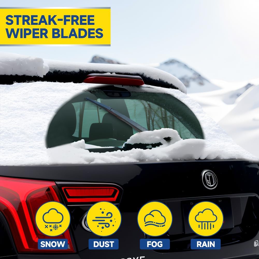 3 Pack Windshield Wiper Blades Compatible with Nissan Rogue 2014-2023 Pathfind 2013-2021 Original Factory Quality Front Rear Wipers Blade Set for My Car - 26" 17" 12" Jansha Store