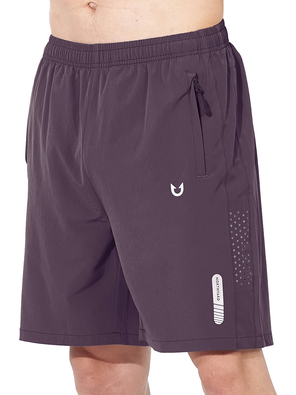 NORTHYARD Men's Athletic Running Shorts Gym Workout 7"/9"/5" Zipper Pockets Jansha Store