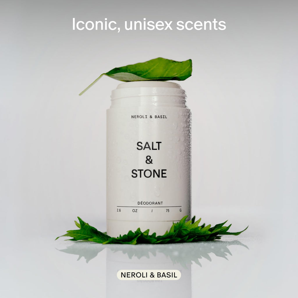 Salt & Stone Aluminum-Free Deodorant for Women & Men Saffron & Cedar 2.6 oz Jansha Store