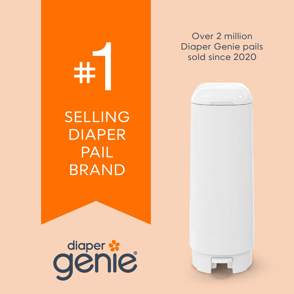 Diaper Genie Easy Roll Refill | 18 Bags Per Refill | Holds Up to 846 Newborn Diapers | Odor Control | Diaper Pail Refill Bags | Fits Diaper Genie Signature & Platinum Pails, Packaging may vary Jansha Store